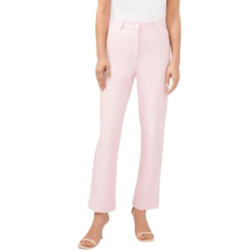 Halogen Faux Leather Straight Leg Pants Light Pink Size 4